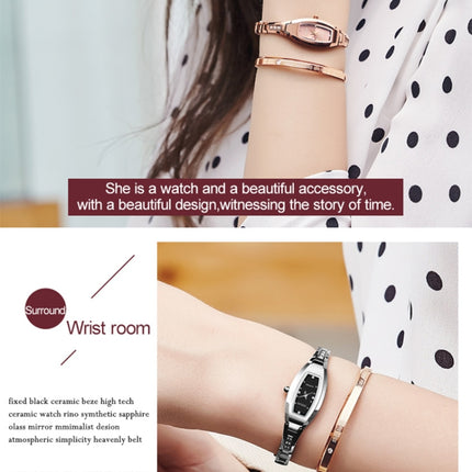 JIN SHI DUN 6530 Women Fashion Dual Calendar Luminous Quartz Watch(Natural Color)-garmade.com