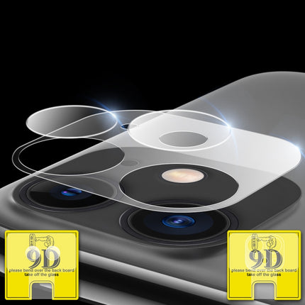 For iPhone 11 Pro 9D Transparent Rear Camera Lens Protector Tempered Glass Film Combination Packages-garmade.com