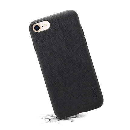 For iPhone 7 / 8 Denior V7 Luxury Car Cowhide Leather Ultrathin Protective Case(Black)-garmade.com