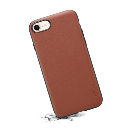 For iPhone 7 / 8 Denior V7 Luxury Car Cowhide Leather Ultrathin Protective Case(Brown)-garmade.com