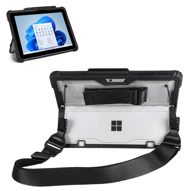 For MicroSoft Surface Pro 4 / 5 / 6 / 7 / 7+ Acrylic Transparent Hand Shoulder Strap Laptop Case-garmade.com