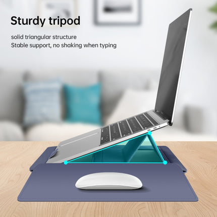 12 inch Multifunctional Mouse Pad Stand Handheld Laptop Bag(Blue)-garmade.com