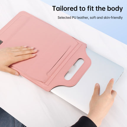 12 inch Multifunctional Mouse Pad Stand Handheld Laptop Bag(Pink)-garmade.com