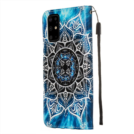 For Galaxy S20+ Colored Drawing Pattern Plain Weave Horizontal Flip Leather Case with Holder & Card Slot & Wallet&Lanyard(Undersea Mandala)-garmade.com