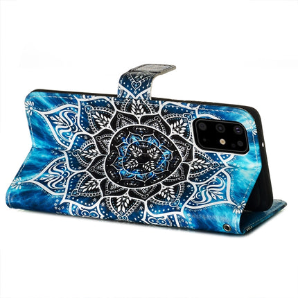 For Galaxy S20+ Colored Drawing Pattern Plain Weave Horizontal Flip Leather Case with Holder & Card Slot & Wallet&Lanyard(Undersea Mandala)-garmade.com