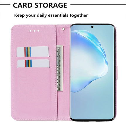 For Galaxy S20+ Colored Drawing Pattern Plain Weave Horizontal Flip Leather Case with Holder & Card Slot & Wallet&Lanyard(Baby Panda)-garmade.com
