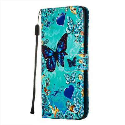 For Galaxy S20+ Colored Drawing Pattern Plain Weave Horizontal Flip Leather Case with Holder & Card Slot & Wallet&Lanyard(Caring Butterfly)-garmade.com