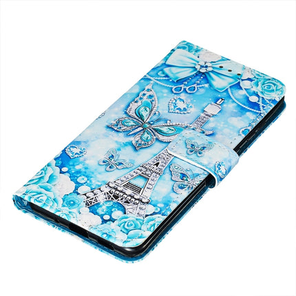 For Galaxy S20 Ultra Colored Drawing Pattern Plain Weave Horizontal Flip Leather Case with Holder & Card Slot & Wallet&Lanyard(Tower Butterfly)-garmade.com