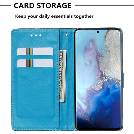 For Galaxy S20 Colored Drawing Pattern Plain Weave Horizontal Flip Leather Case with Holder & Card Slot & Wallet&Lanyard(Waves and Sun)-garmade.com