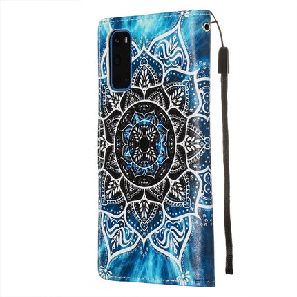 For Galaxy S20 Colored Drawing Pattern Plain Weave Horizontal Flip Leather Case with Holder & Card Slot & Wallet&Lanyard(Undersea Mandala)-garmade.com