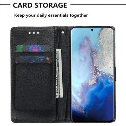 For Galaxy S20 Colored Drawing Pattern Plain Weave Horizontal Flip Leather Case with Holder & Card Slot & Wallet&Lanyard(Black and white Tiger)-garmade.com