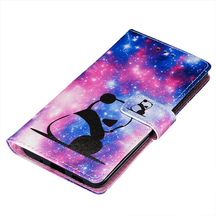 For Galaxy S20 Colored Drawing Pattern Plain Weave Horizontal Flip Leather Case with Holder & Card Slot & Wallet&Lanyard(Baby Panda)-garmade.com
