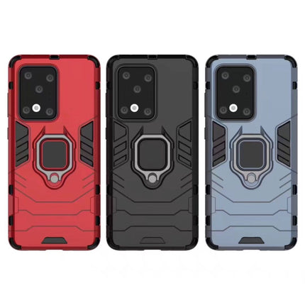 For Galaxy S20 Ultra Panther PC + TPU Shockproof Protective Case(Red)-garmade.com