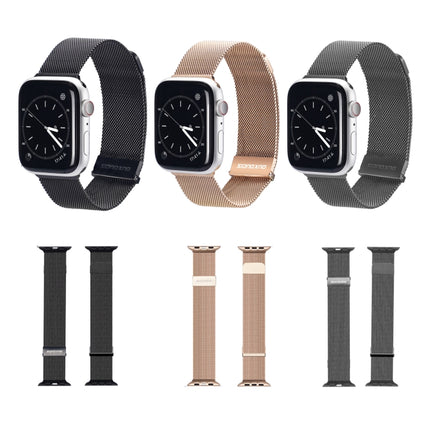DUX DUCIS Milanese Watch Band For Apple Watch Series 8&7 45mm / SE 2&6&SE&5&4 44mm / 3&2&1 42mm(Grey)-garmade.com