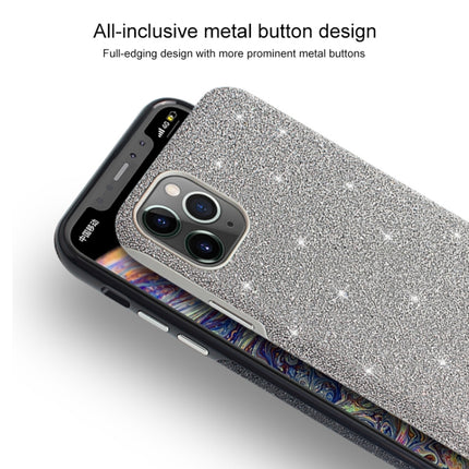 For iPhone 11 Pro Mutural TPU + PC + Diamond Cloth Protective Case(Grey)-garmade.com