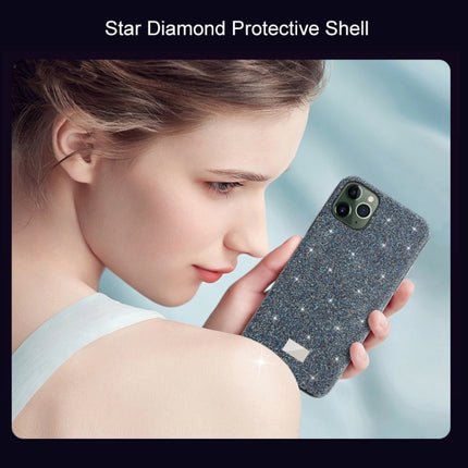 For iPhone 11 Mutural TPU + PC + Diamond Cloth Protective Case(Blue)-garmade.com