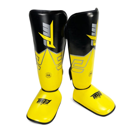 MTB SJ-004A Freestyle Grappling Thai Boxing Training Leg Guards Ankle Protector Sports Protective Gear, Size:S(Yellow)-garmade.com