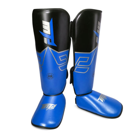 MTB SJ-004A Freestyle Grappling Thai Boxing Training Leg Guards Ankle Protector Sports Protective Gear, Size:S(Blue)-garmade.com