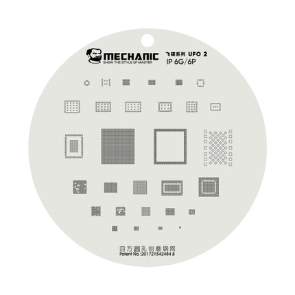 Mechanic UFO Series CPU BGA Reballing Planting Tin Plate For iPhone 6 / 6 Plus-garmade.com