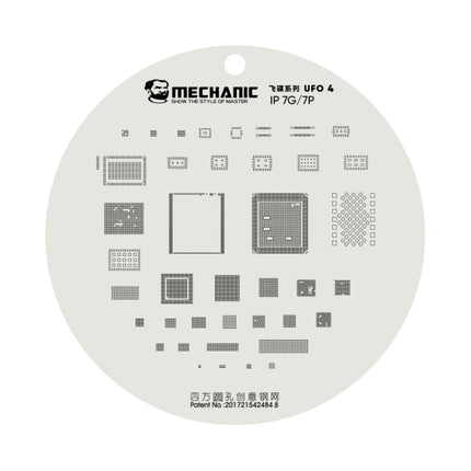 Mechanic UFO Series CPU BGA Reballing Planting Tin Plate For iPhone 7 / 7 Plus-garmade.com