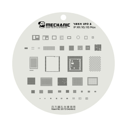Mechanic UFO Series CPU BGA Reballing Planting Tin Plate For iPhone XR / XS / XS Max-garmade.com