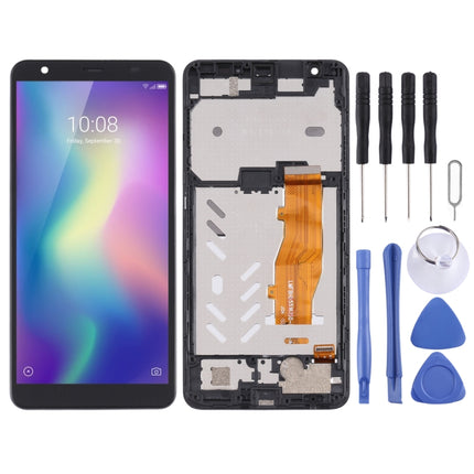 OEM LCD Screen For ZTE Blade A5 2019 Digitizer Full Assembly with Frame（Black)-garmade.com