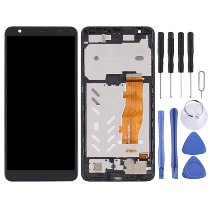 OEM LCD Screen For ZTE Blade A5 2019 Digitizer Full Assembly with Frame（Black)-garmade.com