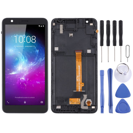 OEM LCD Screen For ZTE Blade L8/A3 2019 Digitizer Full Assembly with Frame（Black)-garmade.com