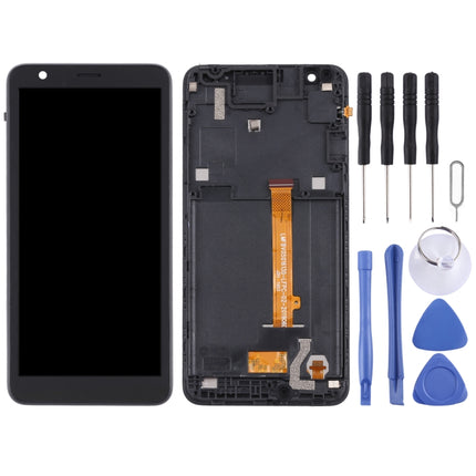 OEM LCD Screen For ZTE Blade L8/A3 2019 Digitizer Full Assembly with Frame（Black)-garmade.com