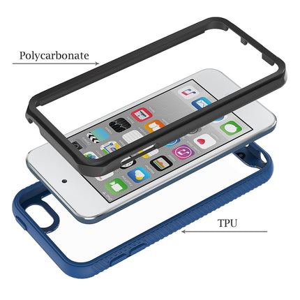For iPod Touch 5 / 6 / 7 Two-layer Design Shockproof PC + TPU Protective Case(Blue)-garmade.com