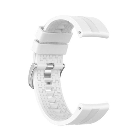 For Huawei GT Silicone Wristband Strap(White)-garmade.com
