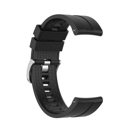 For Huawei GT Silicone Wristband Strap(Black)-garmade.com