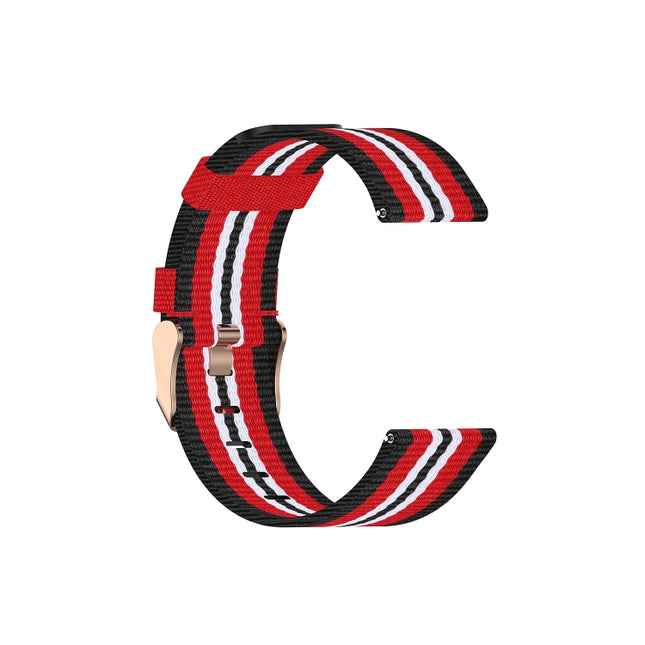 For Huawei B5 Nylon Strap(Black Red)-garmade.com