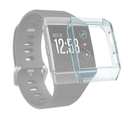 For Fitbit Ionic Full Coverage TPU Watch Case(Transparent Blue)-garmade.com