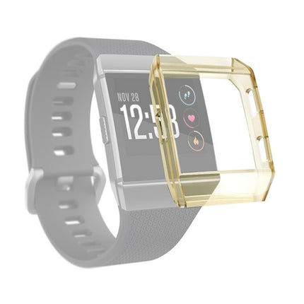 For Fitbit Ionic Full Coverage TPU Watch Case(Transparent Yellow)-garmade.com