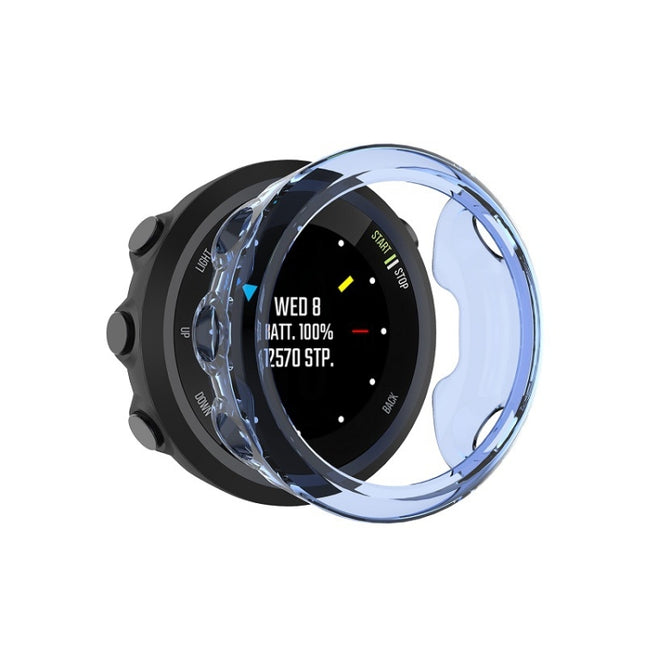 For Garmin Forerunner 45 TPU Protective Shell(Clear Blue)-garmade.com
