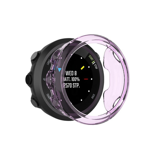 For Garmin Forerunner 45S TPU Protective Shell(Transparent Purple)-garmade.com