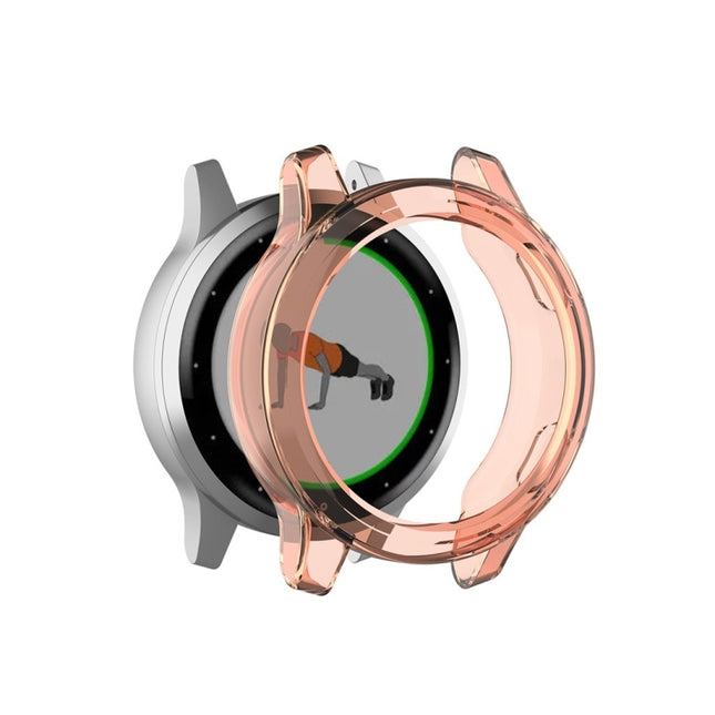 For Garmin Vivoactive 4S TPU Protective Shell(Transparent Orange)-garmade.com
