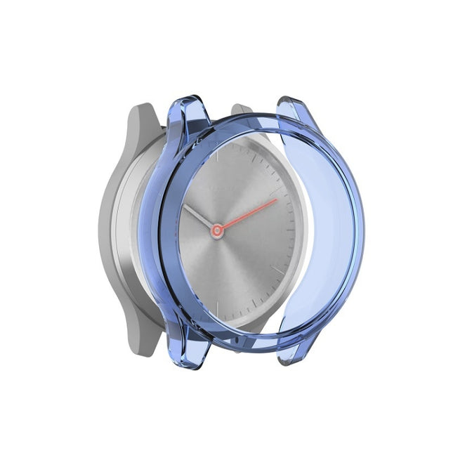 For Garmin Vivomove Luxe & Style TPU Protective Shell(Clear Blue)-garmade.com