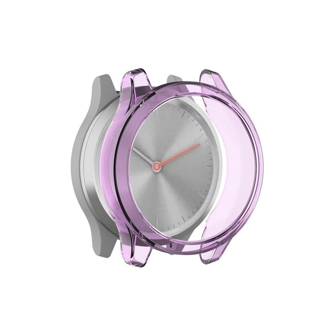 For Garmin Vivomove Luxe & Style TPU Protective Shell(Transparent Purple)-garmade.com