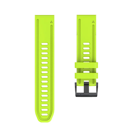 For Garmin Fenix 6S Quick Release Silicone Strap(Green)-garmade.com