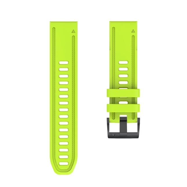 For Garmin Fenix 6S Quick Release Silicone Strap(Green)-garmade.com