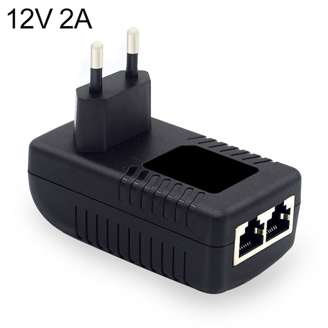 12V 2A Router AP Wireless POE / LAD Power Adapter(EU Plug)-garmade.com