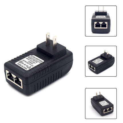 48V 0.5A Router AP Wireless POE / LAD Power Adapter(US Plug)-garmade.com