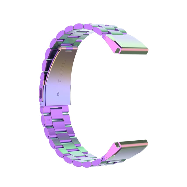 For Garmin Fenix 5 & 5S Stainless Steel Sraps(Colorful)-garmade.com