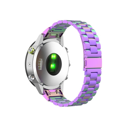 For Garmin Fenix 5 & 5S Stainless Steel Sraps(Colorful)-garmade.com