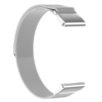 For Garmin Fenix 6 Milanese Strap Watchband(Silver)-garmade.com