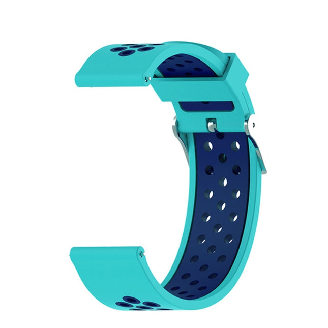 For Garmin Forerunner 245 Two-tone Strap(Duck + Blue)-garmade.com