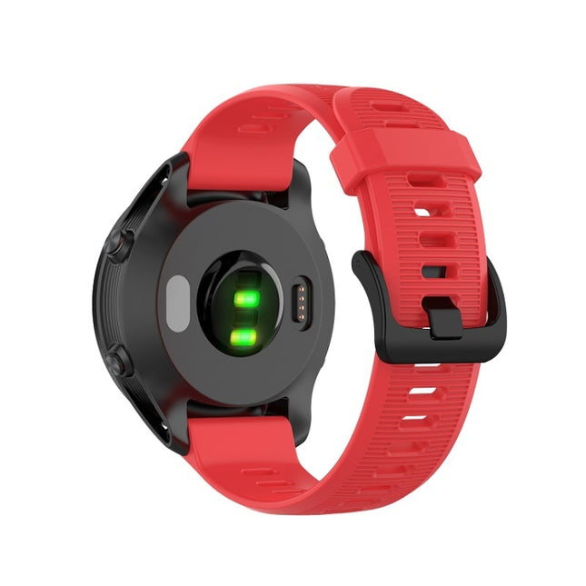 For Garmin Forerunner 945 Silicone Strap(Red)-garmade.com