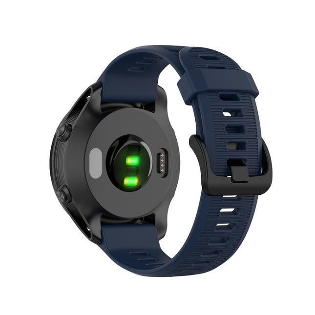 For Garmin Forerunner 945 Silicone Strap(Midnight Blue)-garmade.com